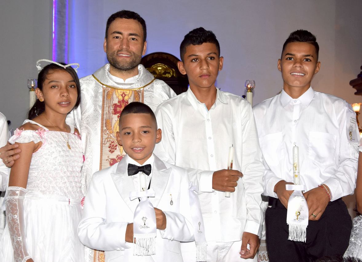 Daniela Bocanegra, Padre Jhon Fredy Obando, Cristian González, Cristian Geovanny Chambo y Gilberto Galindo
